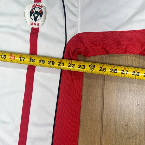 Umbro UAE United Arab Emirates Soccer Jersey 2002 2003 White Red Mens Large - Picture 6 of 10
